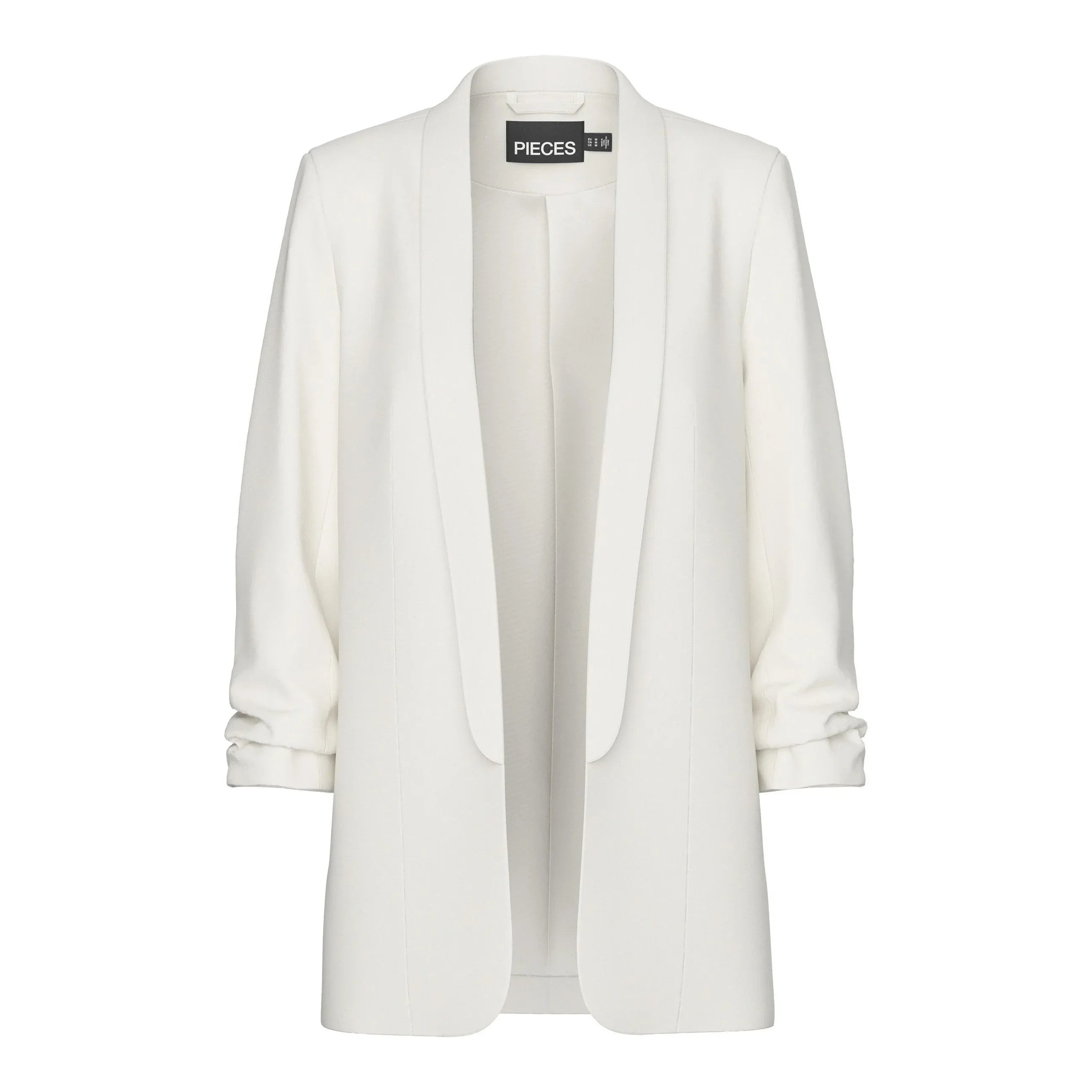 Pieces PCBOSELLA Elegant Women's Cloud Dancer White Tailored Blazer - Gomix Brands Outlet